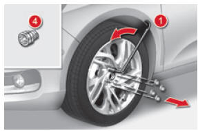 Citroen C4: Demontaż Koła - Wymiana Koła - Informacje Praktyczne