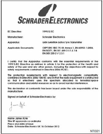 System monitorowania ciśnienia w oponach (TPMS) (nadajnik)