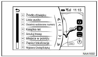 Menu skrótów