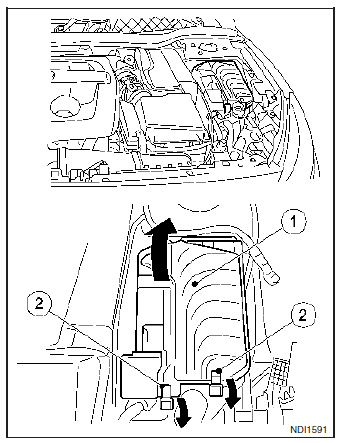 Przedział silnika i przedział bagażowy 