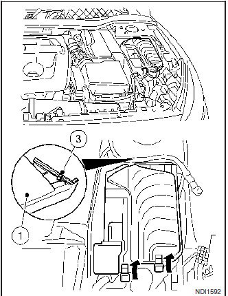 Przedział silnika i przedział bagażowy 