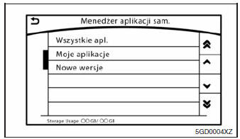 Menadżer Vehicle Apps