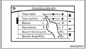 Regulacja głośności oraz inne ustawienia